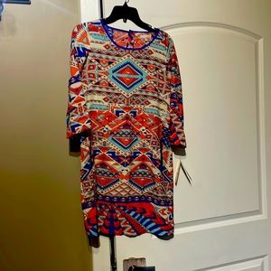 3/4 sleeve shirt dress